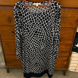 Michael Kors 3x slip dress navy blue